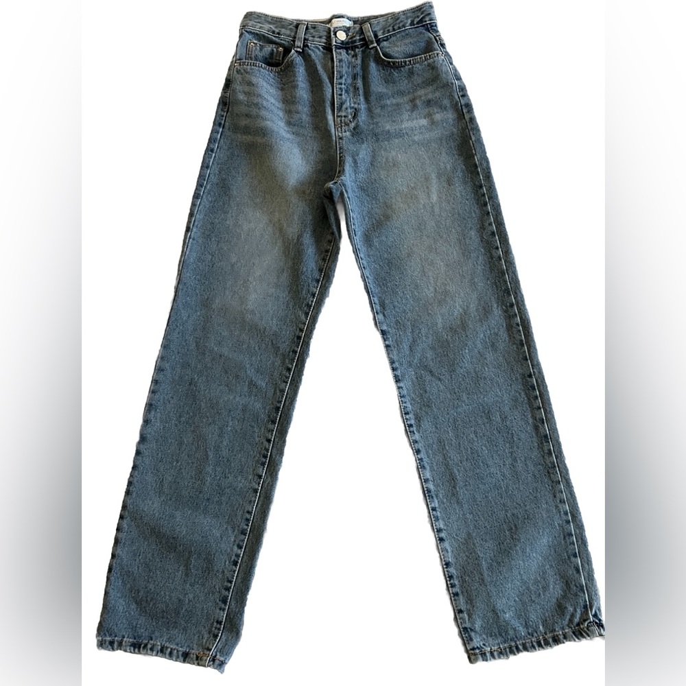 LEWKIN Pandora Fit Baggy High Rise Straight Leg Streetwear Jeans Medium 27x29